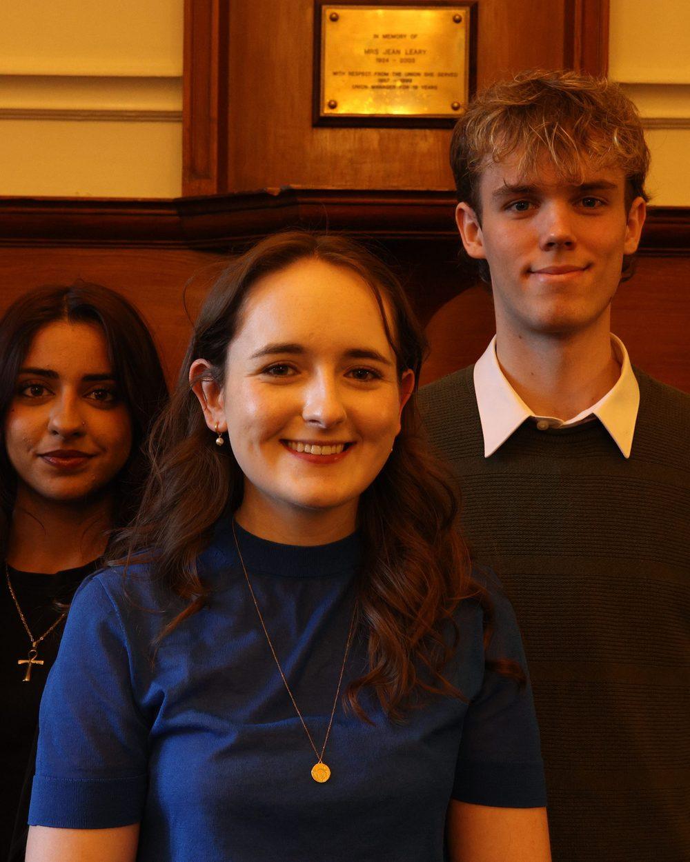 Two EUDU members at Teviot Row House